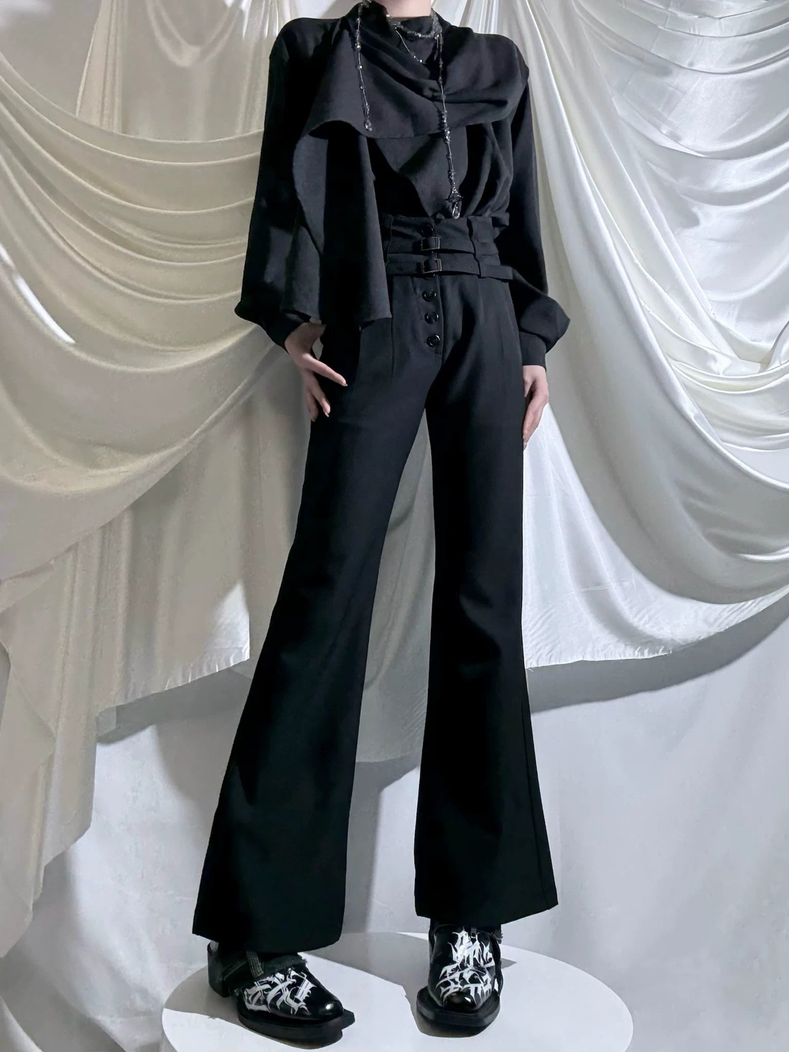 Winter Ouji Fshion Shirt & Pants, Cowl Neck Style 44617:814475