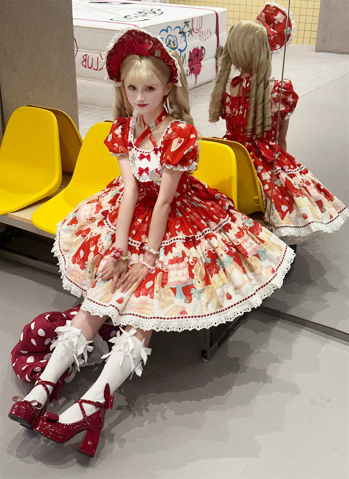 Honey Bunny Cake - Sweet Lolita JSK/OP/Strap SK/Shirt