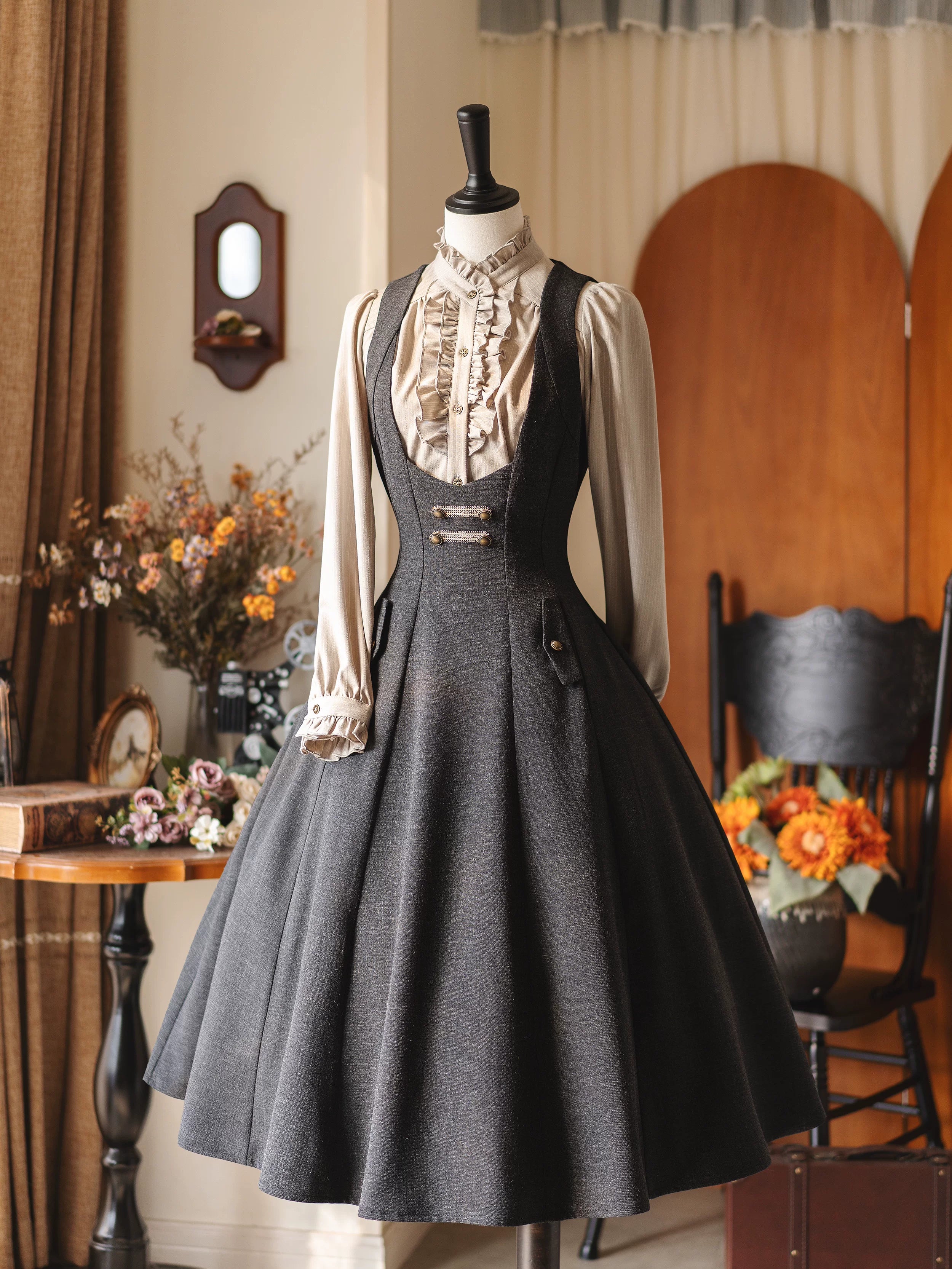 Forest Corridor - Classic Lolita Bust Supporting JSK, Waisted Shirt