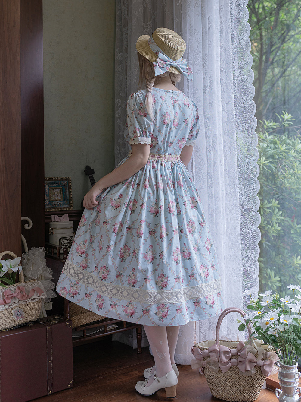 (Buyforme)Miss Point~Happy Summer Elegant Lolita Floral OP Dress 17704:244746