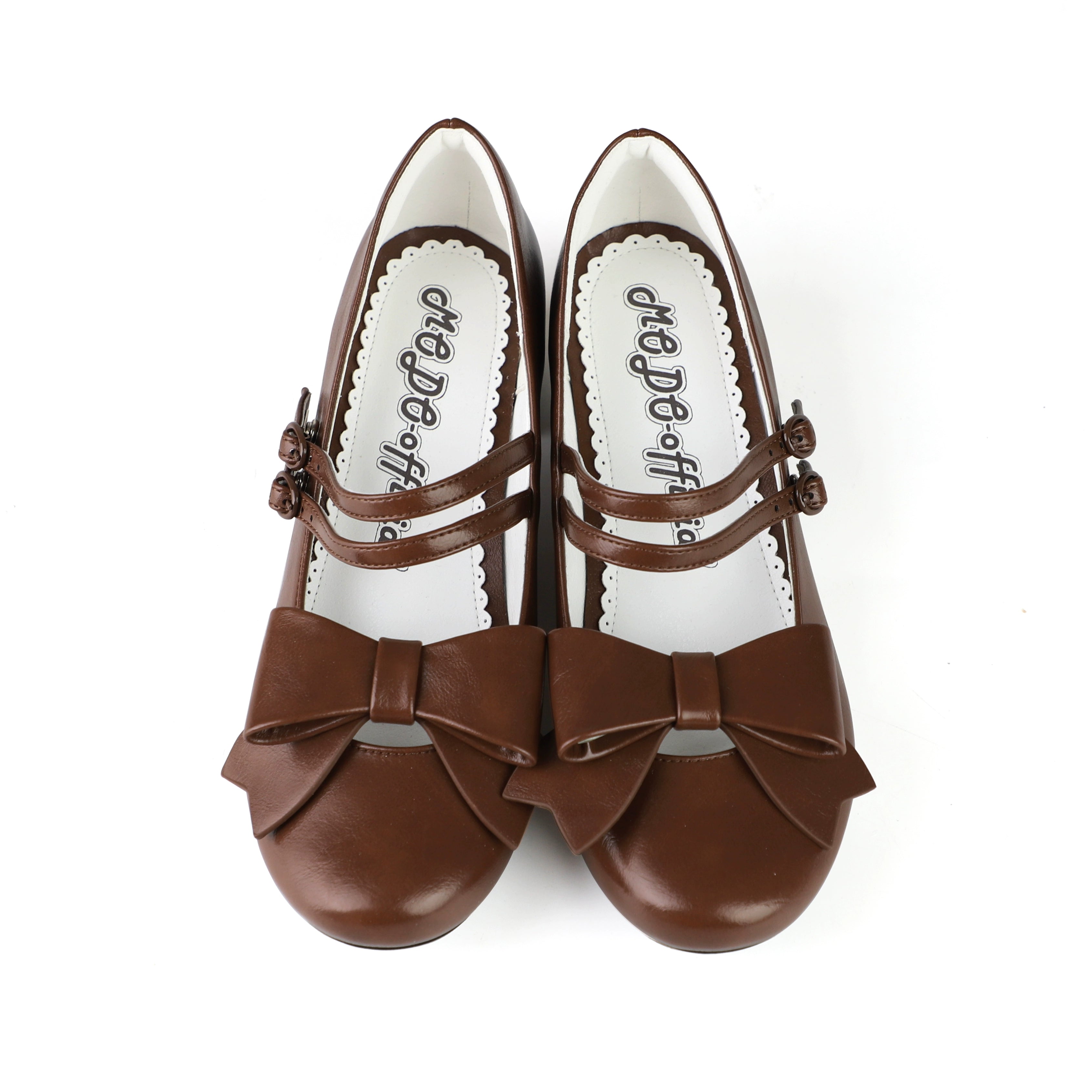 MODO - Apple Candy - Pointed Toe Lolita Shoes, Low Block Heel (Brown / 34 35 36 37 38 39 40 41) 43744:784798