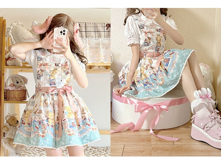 Mewroco - Little Frosty - Kawaii Lolita Summer Blouse Multicolors