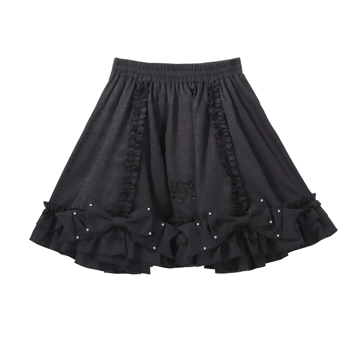 Miss Black Cat - Gothic Maid Lolita Skirt Set, Slim Fit (L M S XL) 44962:829862