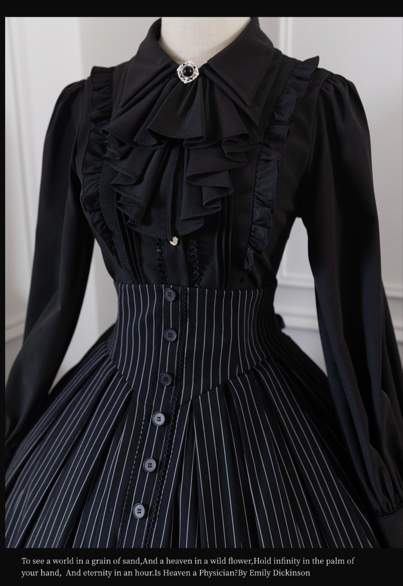 Alice in Wonderland - Love Moon Serenade - Classic Lolita Shirt Preppy Style Blouse