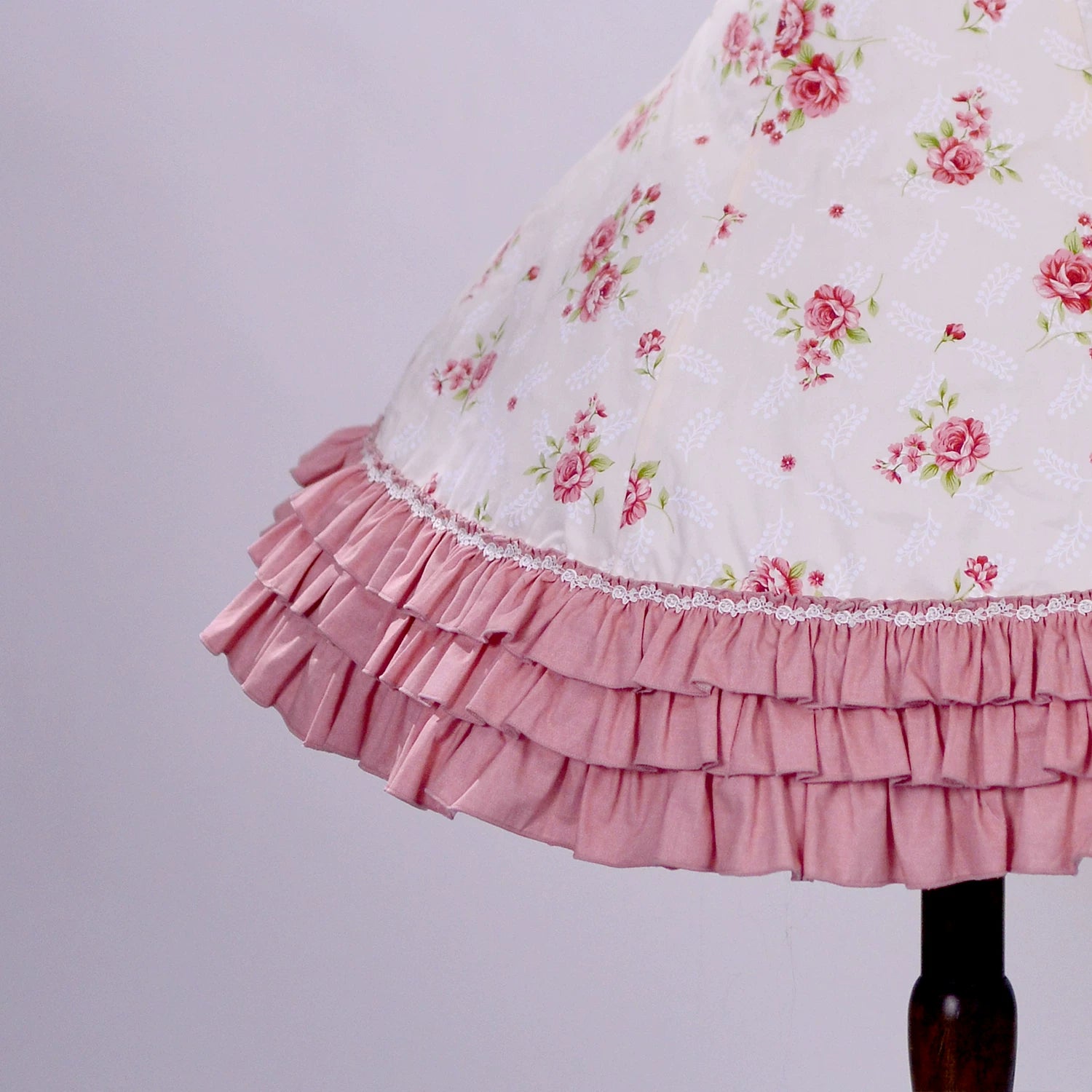 Rose Spring Romance - Cotton Old School Lolita JSK Dress, Floral Print