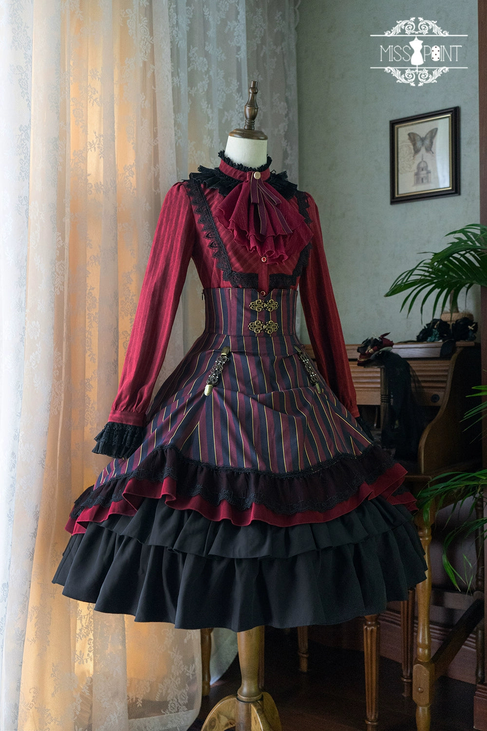 (Buyforme)Miss Point~Custom-Made Lolita Elegant Stand Collar Lolita Shirt 21546:312858
