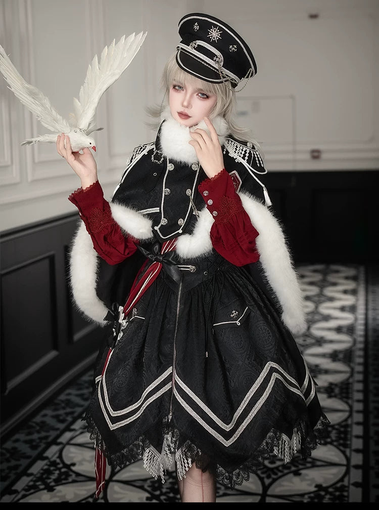 Dawnbreaker - Military Lolita JSK, Diamond Shaped Hemline 44643:816818
