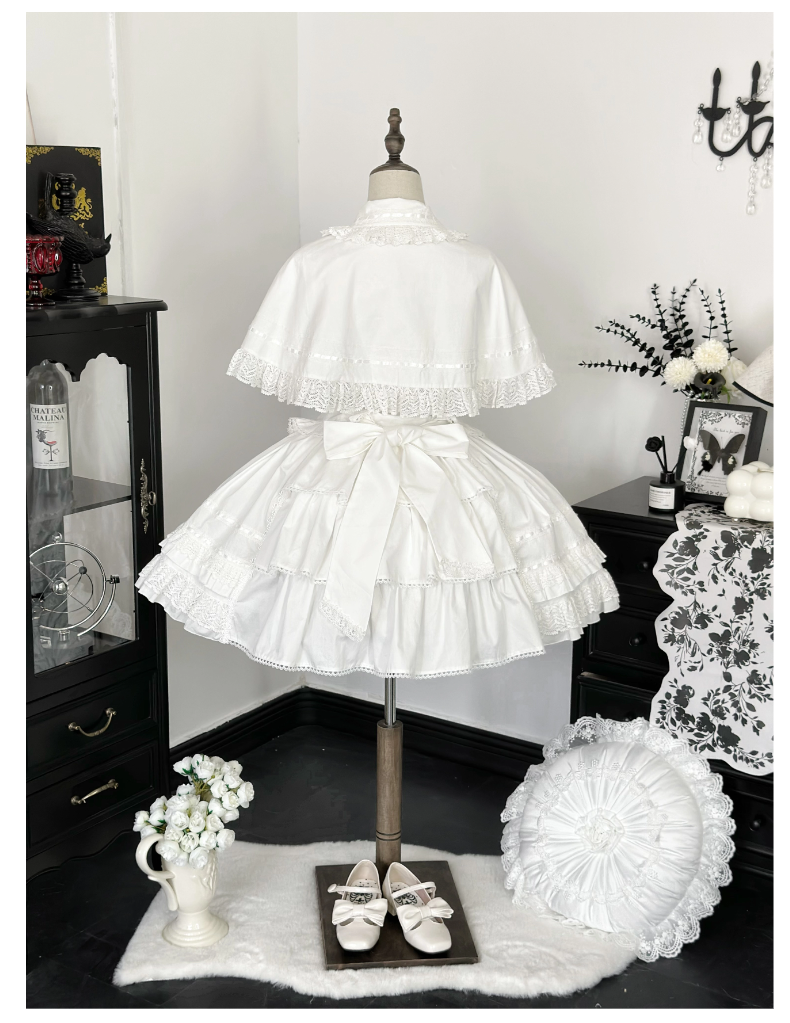 AerialCat - Praying Snowfall - Old School Lolita Skirt Suit Cape Princess Sleeve Shirt 39180:615684