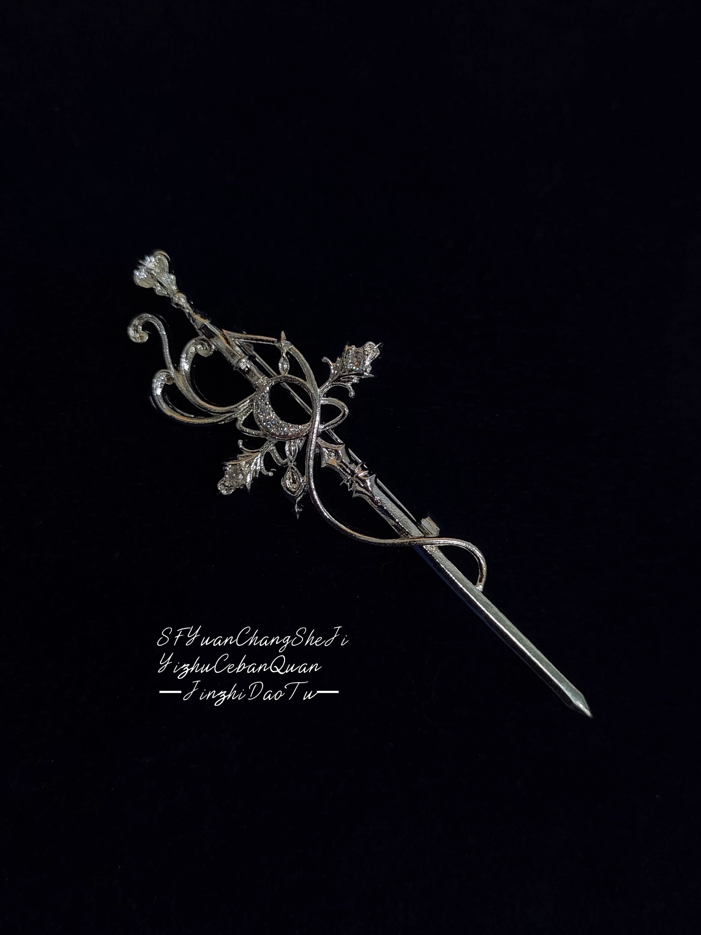 Moon Knight - Ouji Lolita Lantern Sleeve Blouse, Detachable Cuffs (2XL L M S XL) 45149:836872