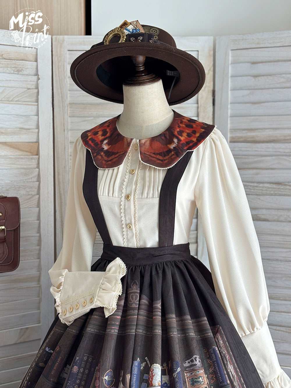 Miss Point - German Bookshelf - Classic Lolita SK, Detachable Suspenders 44026:791862