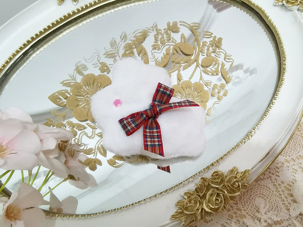 Miss Point - Forest Berry Bunny - Classic Lolita Accessory Cute Rabbit BNT KC and Brooch Plush Rabbit Dual-Use Brooch Only