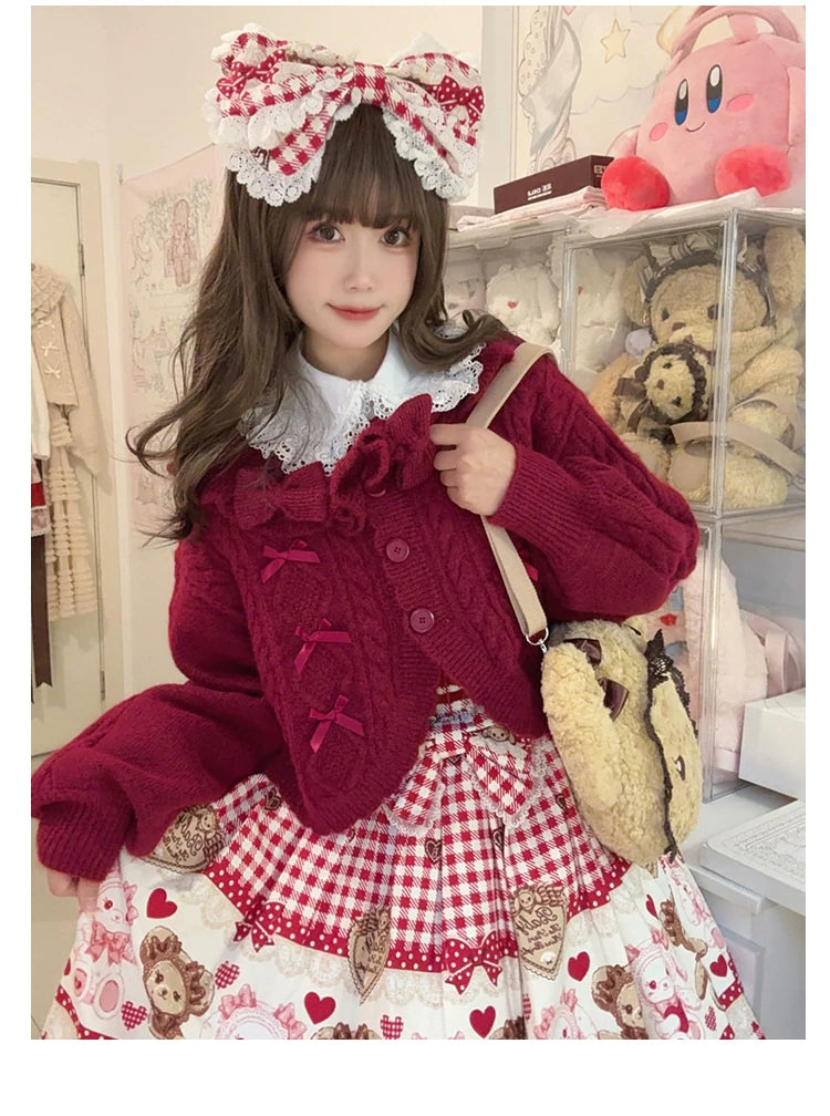 Napoleon Pastry - Sweet Lolita Cardigan, Detachable Bows