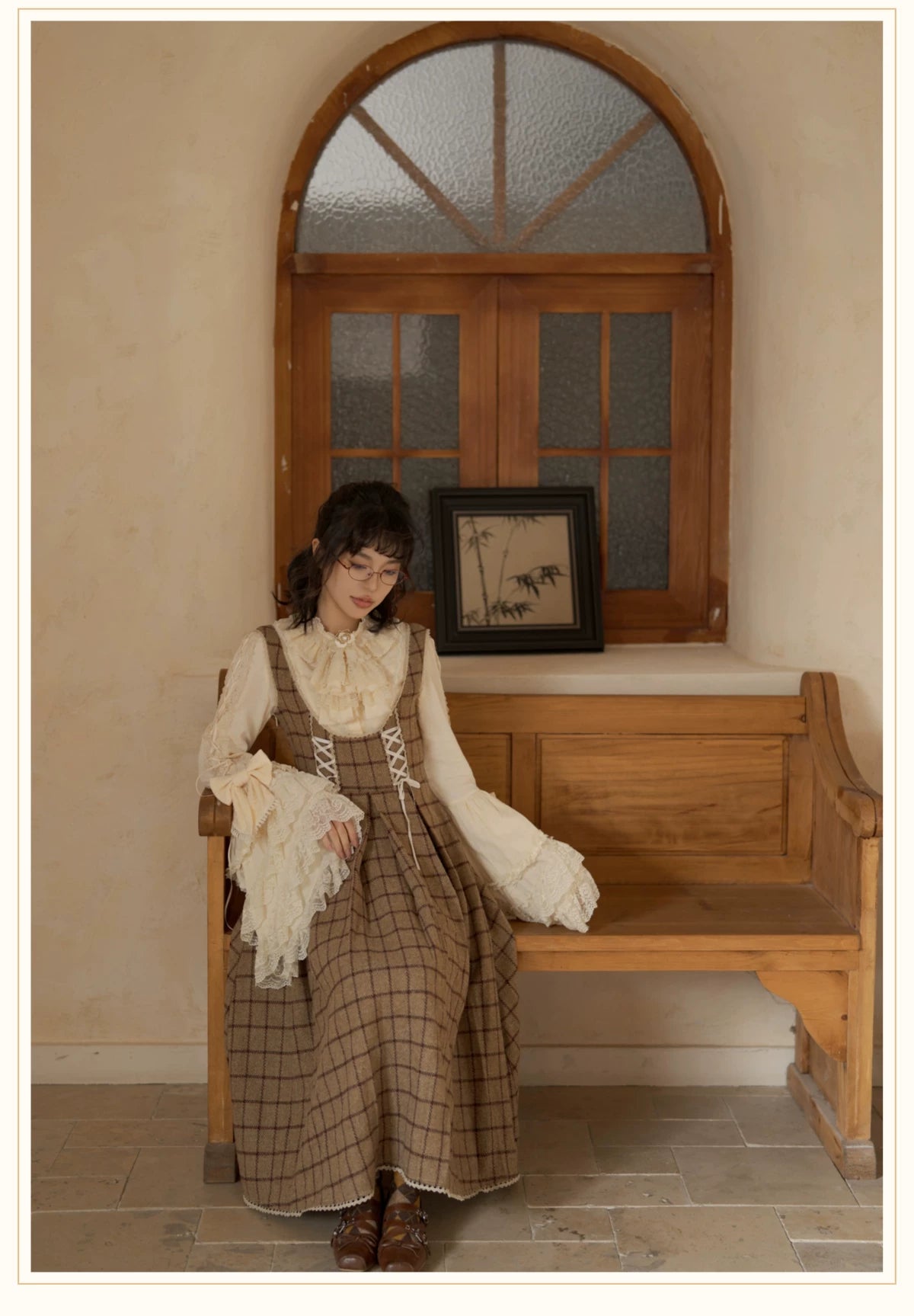 Encounter Spring - Classic Lolita Hime Sleeve Blouse, Detachable Jabot 45225:841297