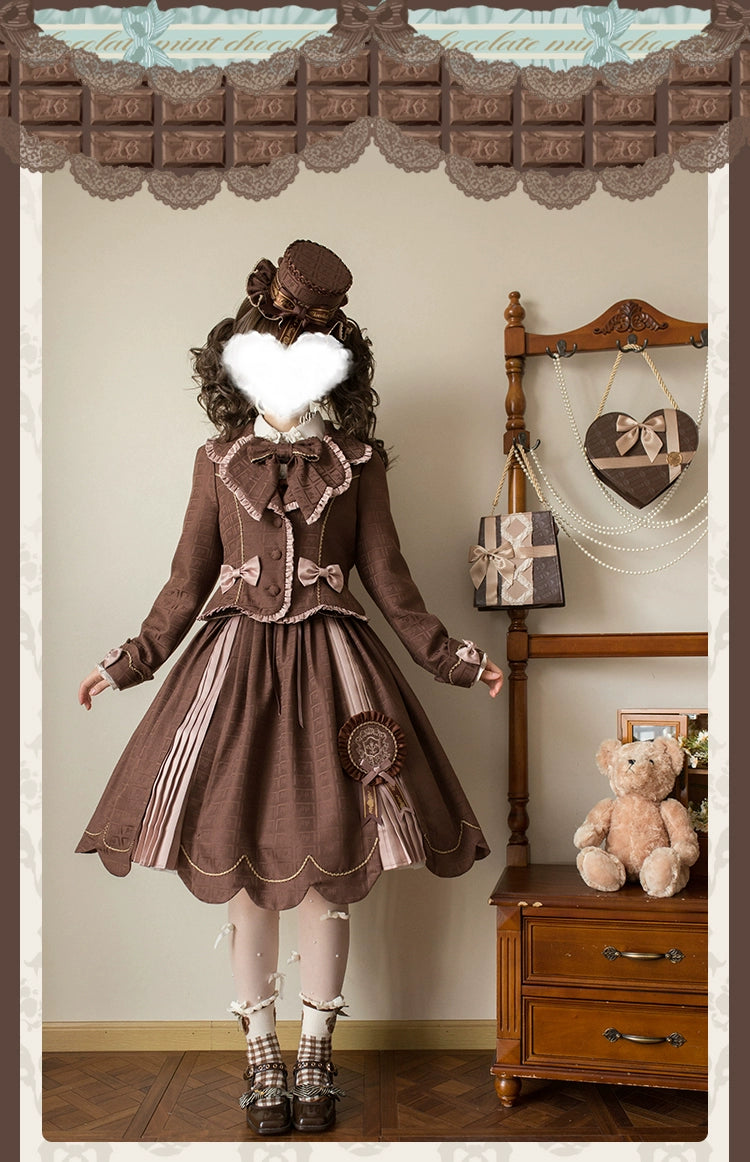 Alice Girl - Bear Chocolate Slab - Jacquard Classic Lolita Accessories 44311:804045