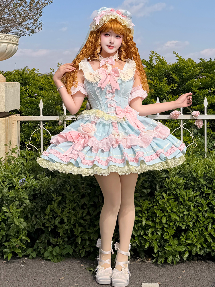 Sakura Oath - Sweet Lolita Chunky Heel, 3D Floral Decoration 44458:808999