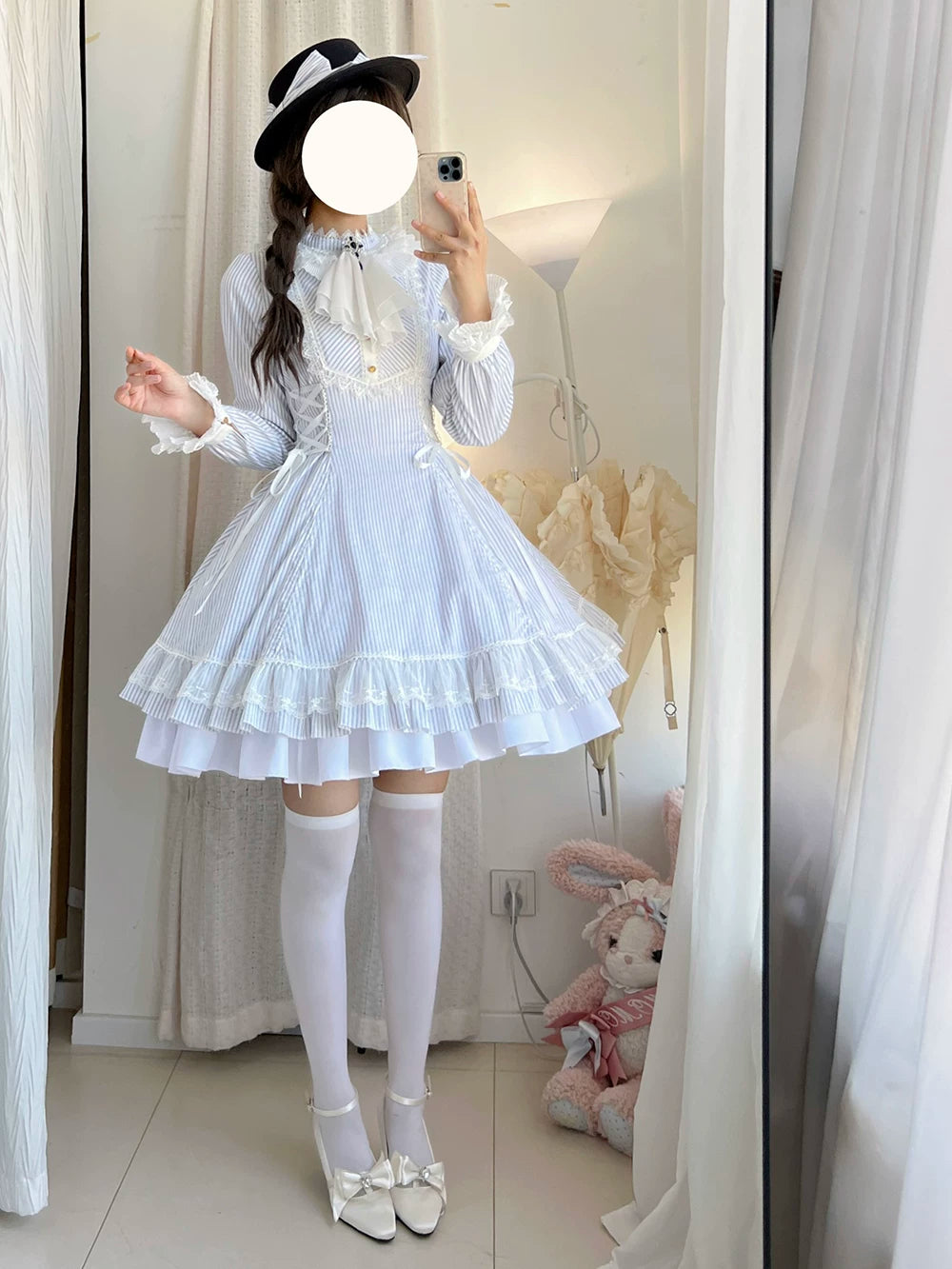 Perint Manor - Gothic Lolita Striped Dress, Tailor-made 44410:808370