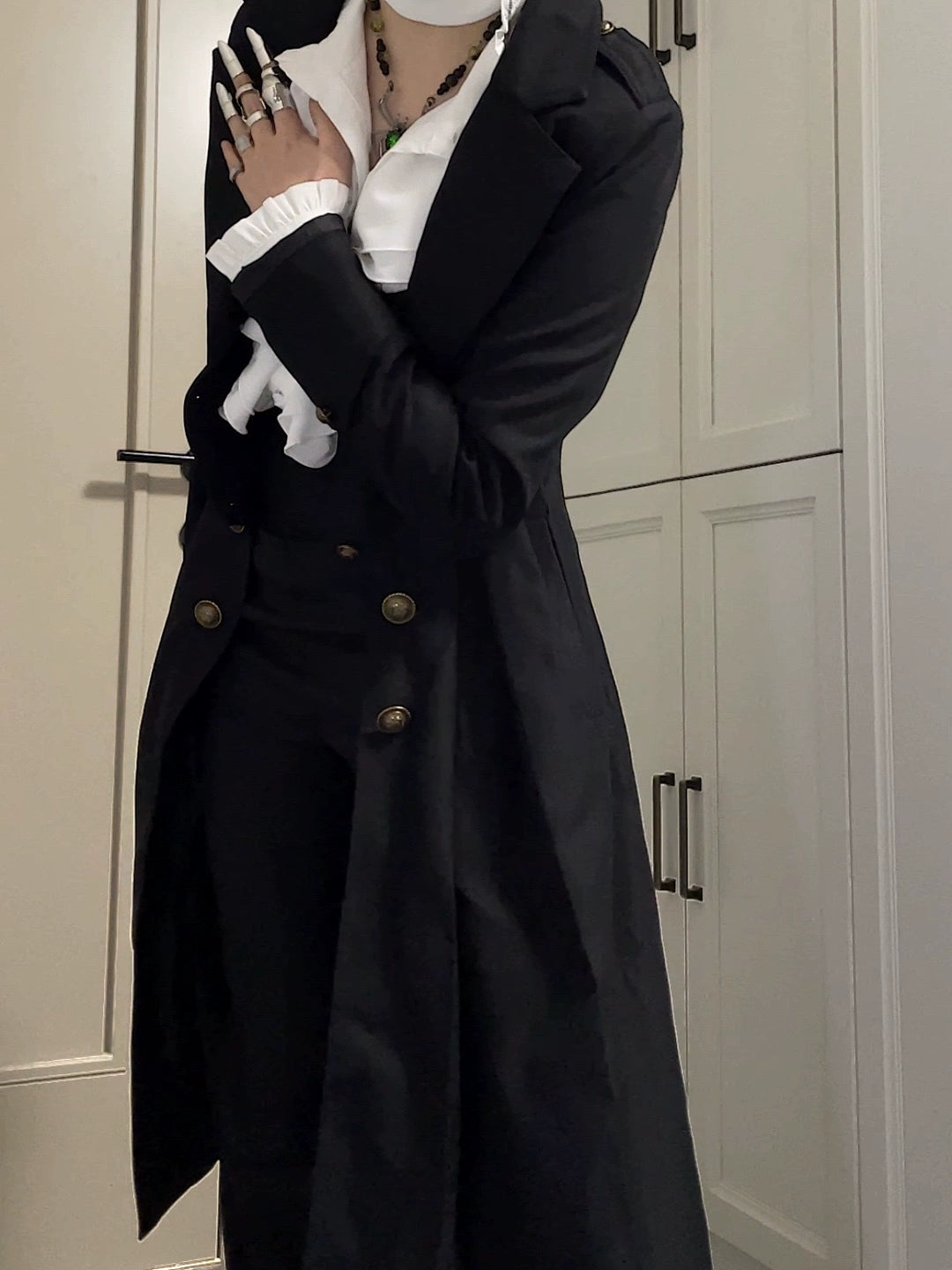 Gazing Galactic - Paranoia Punishment - Ouji Lolita Trench Coat Gothic Lolita Coat