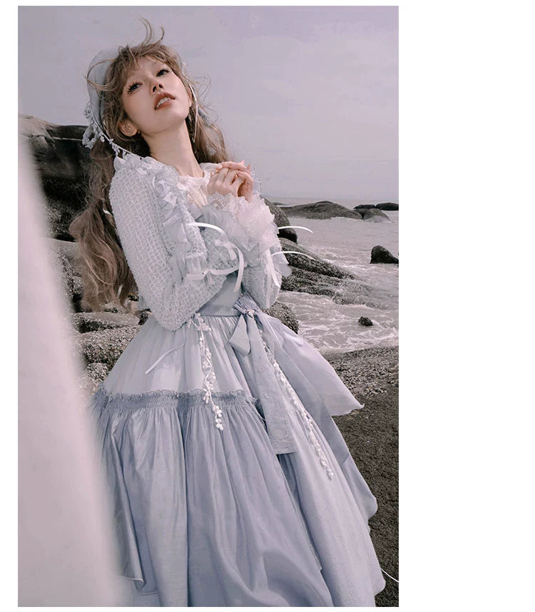 Nuit De Cellophane~A Thousand Moonfalls~Elegant Lolita JSK Dress Thin Cardigan 38166:581804
