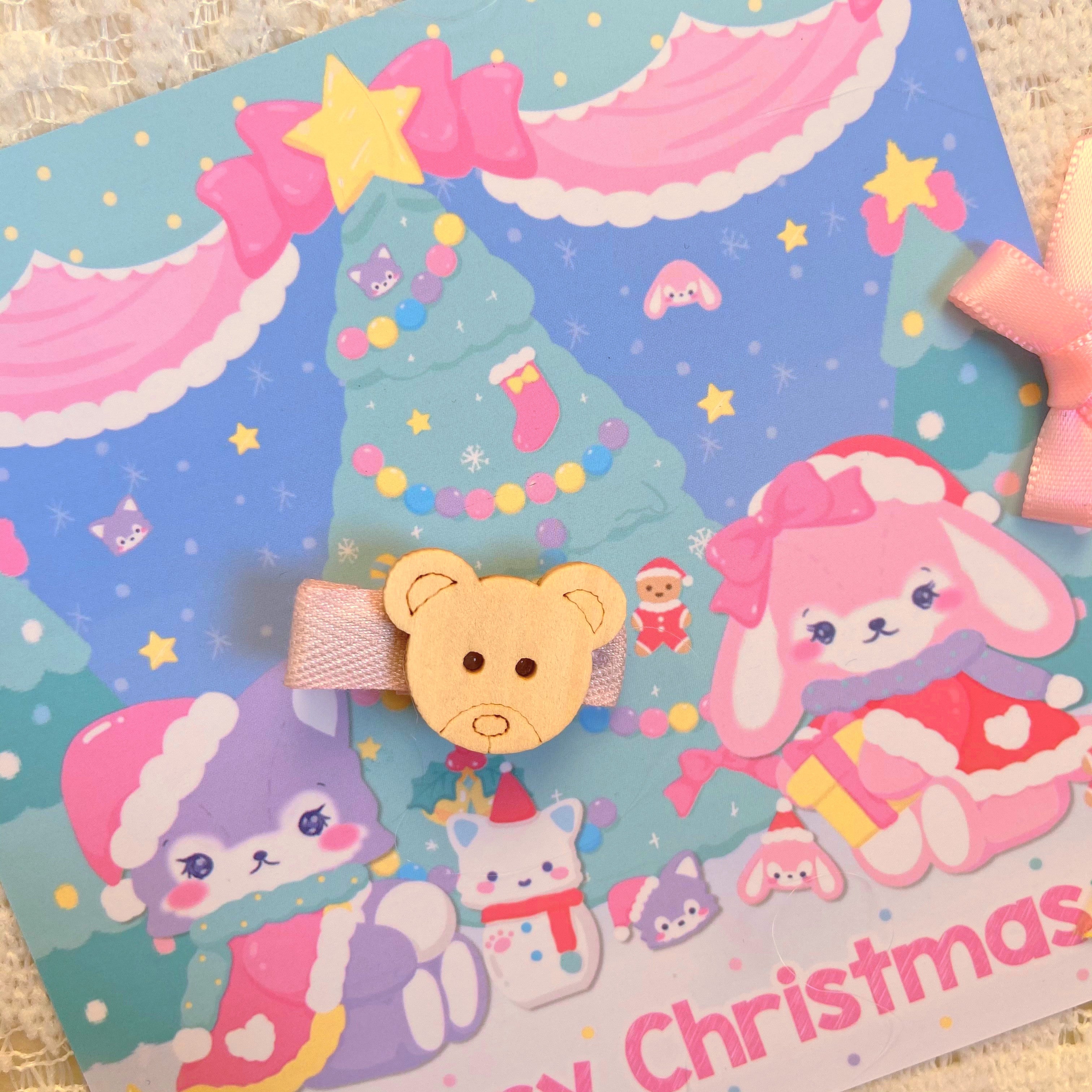 Bear Doll - Candy Color - Lolita Cute Candy-shape Headdress Accesory apricot bear hairclips