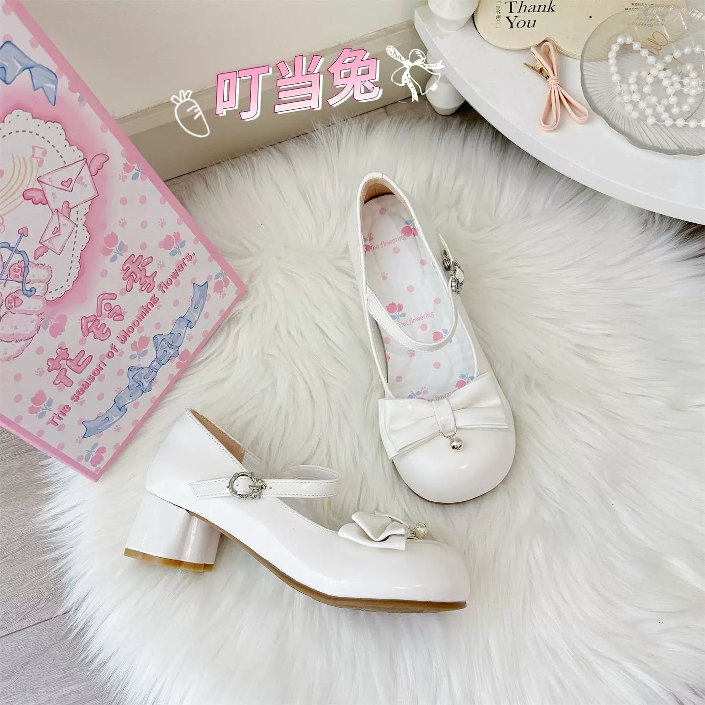 Dingbell Bunny - Sweet Lolita Round Toe Shoes, Cat Paw Heel 45672:858052