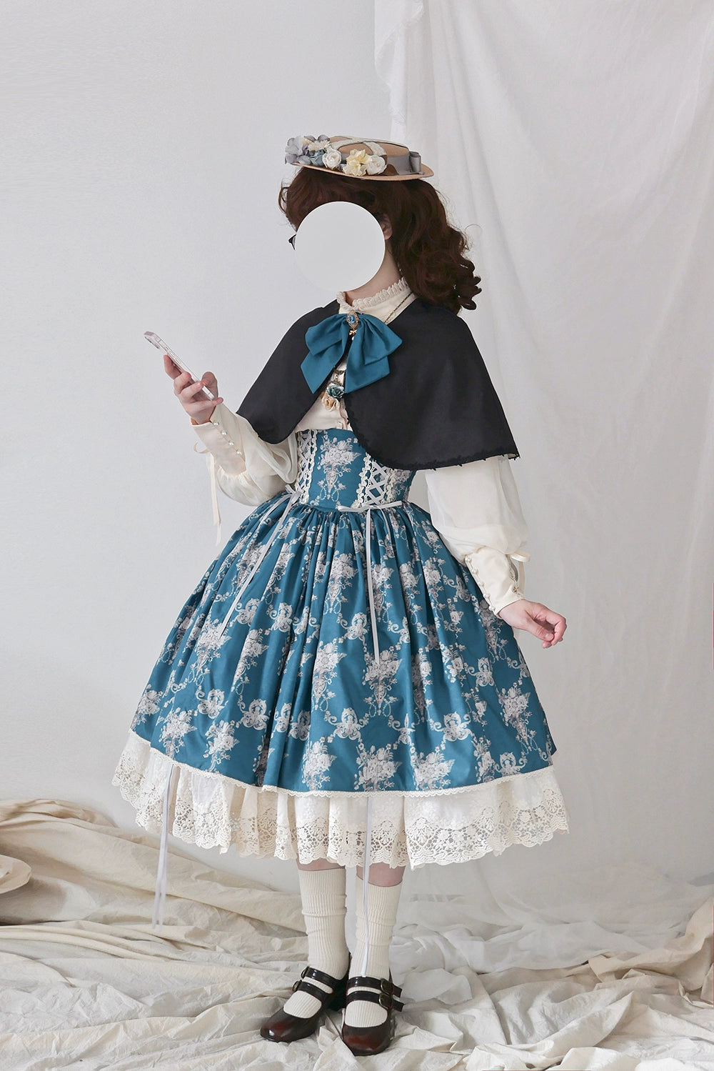 (BFM)Miss Point~Customized Vintage Lolita Skirt Elegant Pullover Fishbone SK 31464:363162