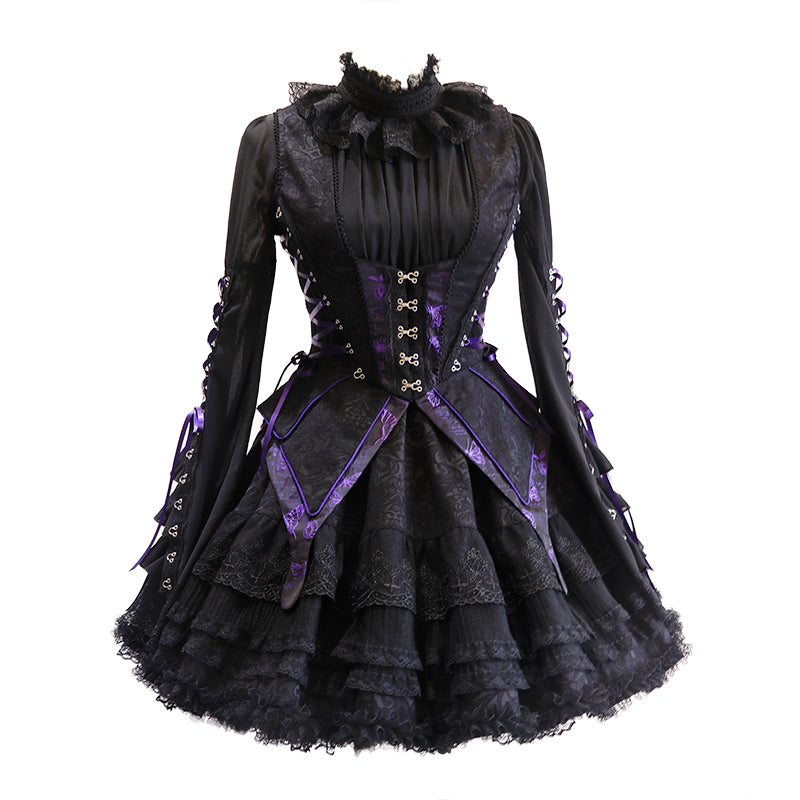 MILU ORIG - Herbarium - Gothic Lolita Skirt Set Vest Blouse Multicolors