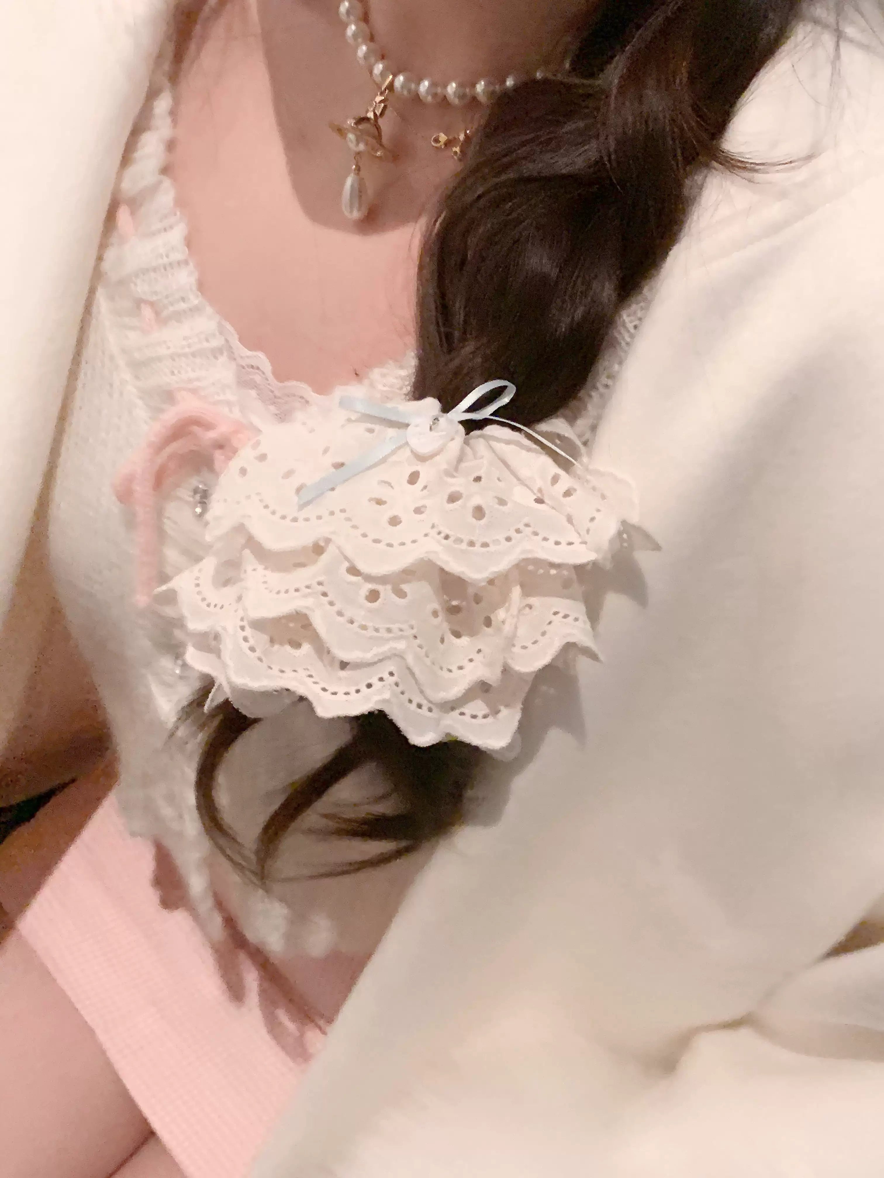 Pure Tea For Dream - Marshmallow Melody - Sweet Lolita Headdress Bow Hair Rope