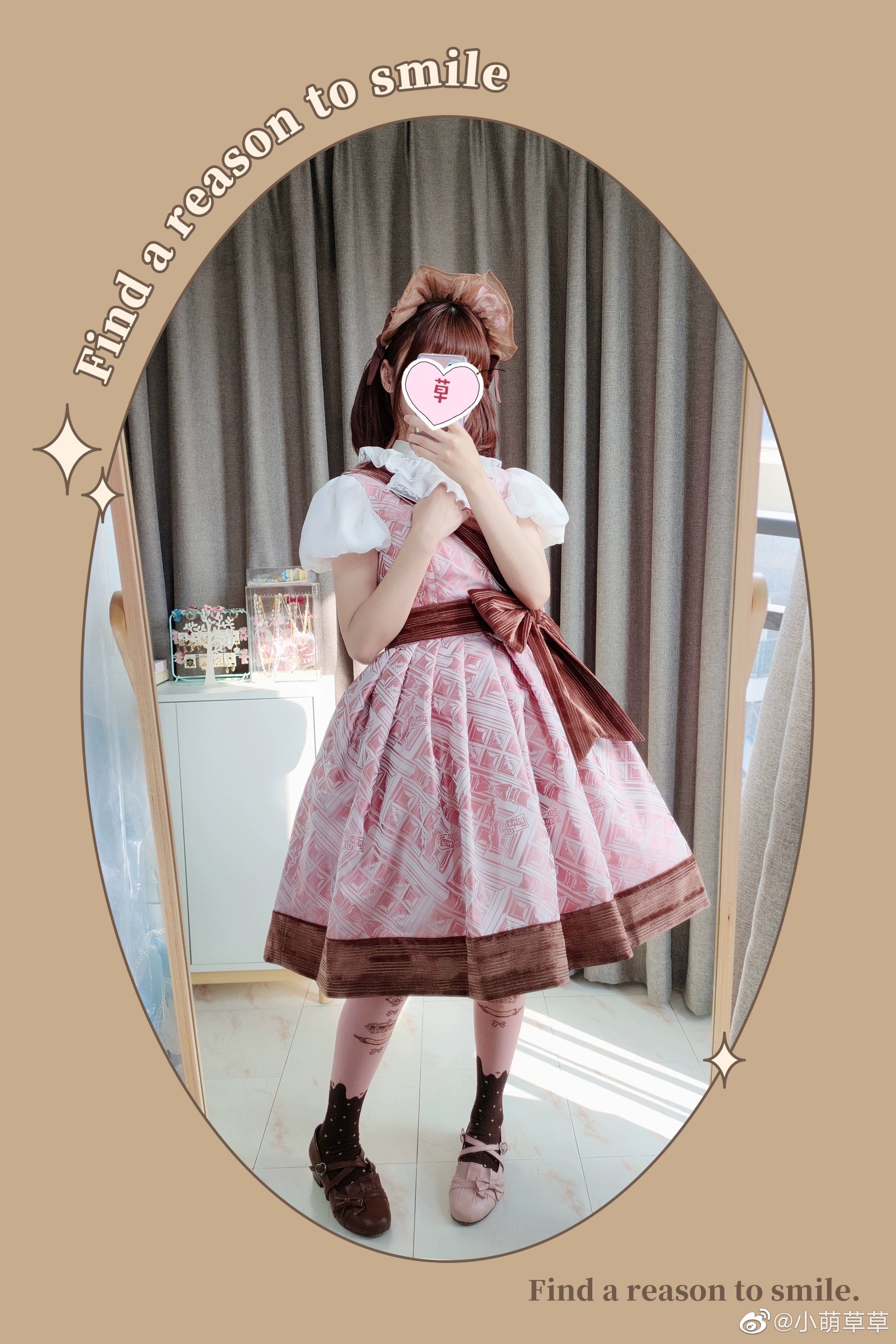 Yukines Box - Retro Lolita Chocolate Color Cotton Socks