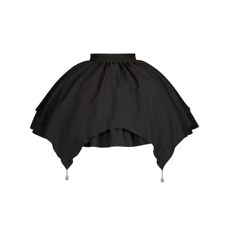 With PUJI - Night Talk - Gothic Lolita Skirt Dress Set, Batwing-shaped Accents (L M S) 44188:797685