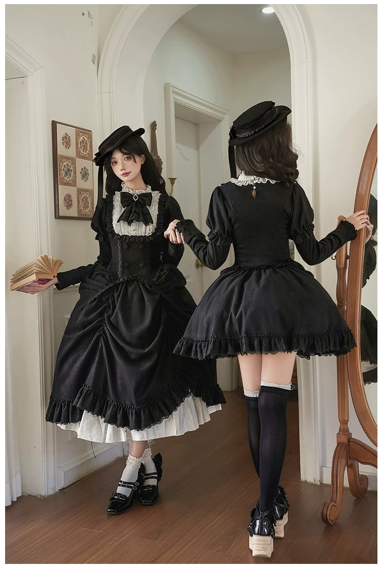 With PUJI - Fog City Time Difference - Classic Lolita SK & Blouse Suit 43989:790771