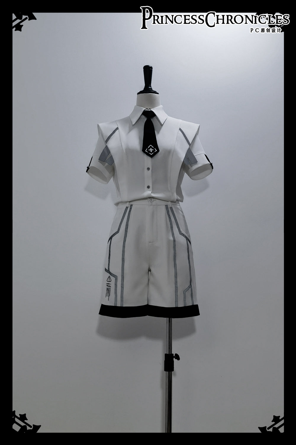 Princess Chronicles~Dry sea and Ashlar~Ouji Lolita White Short Set 21142:295378
