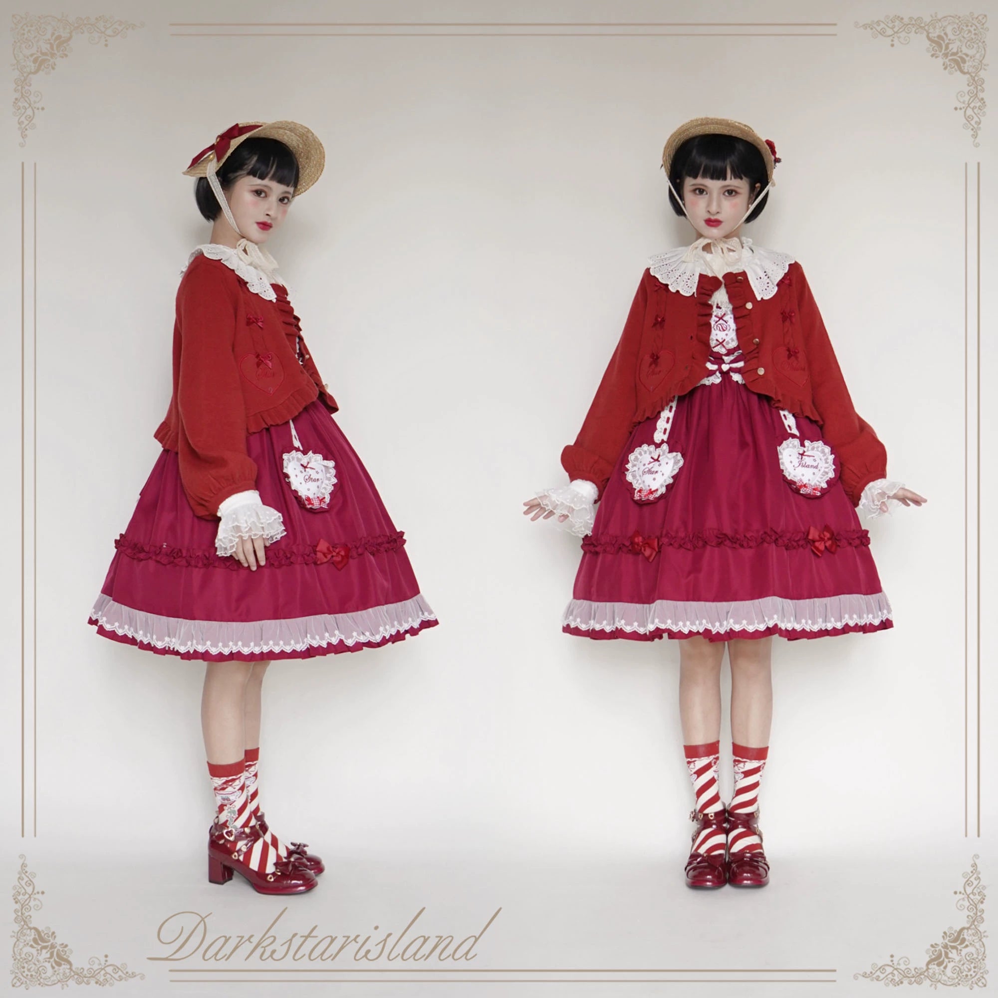 Sugar Frost - Sweet Lolita Cardigan Knit Embroidered Sweater