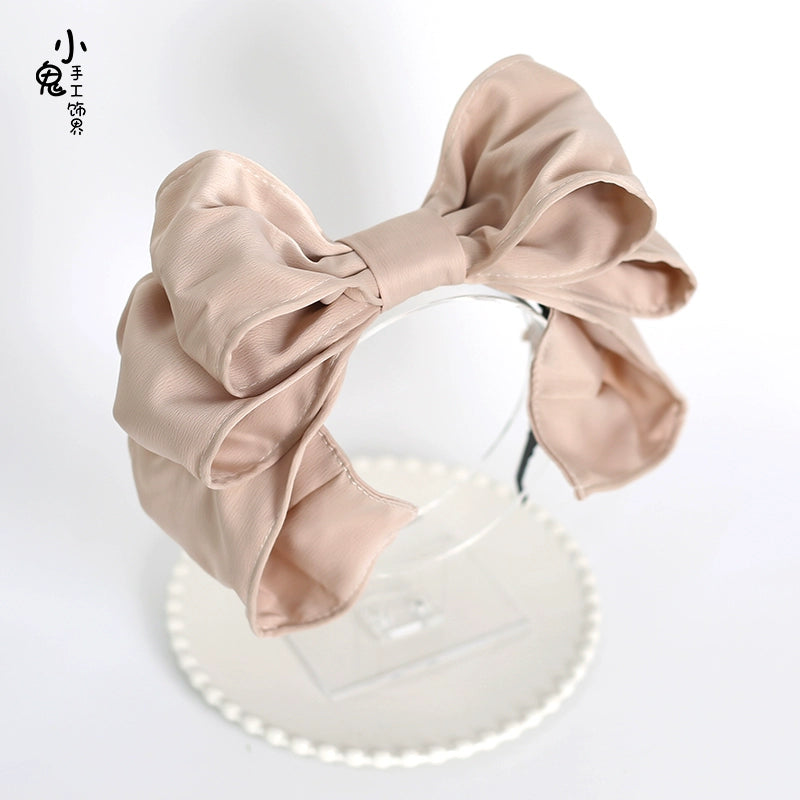 Xiaogui - Satin Doll-like Lolita KC, Layered Bowknot Champagne