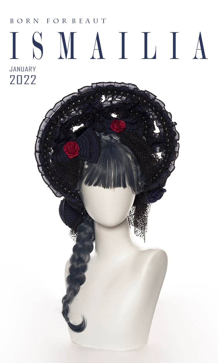 Ismailia - Gothic Lolita JSK Dress, Lace & Rose
