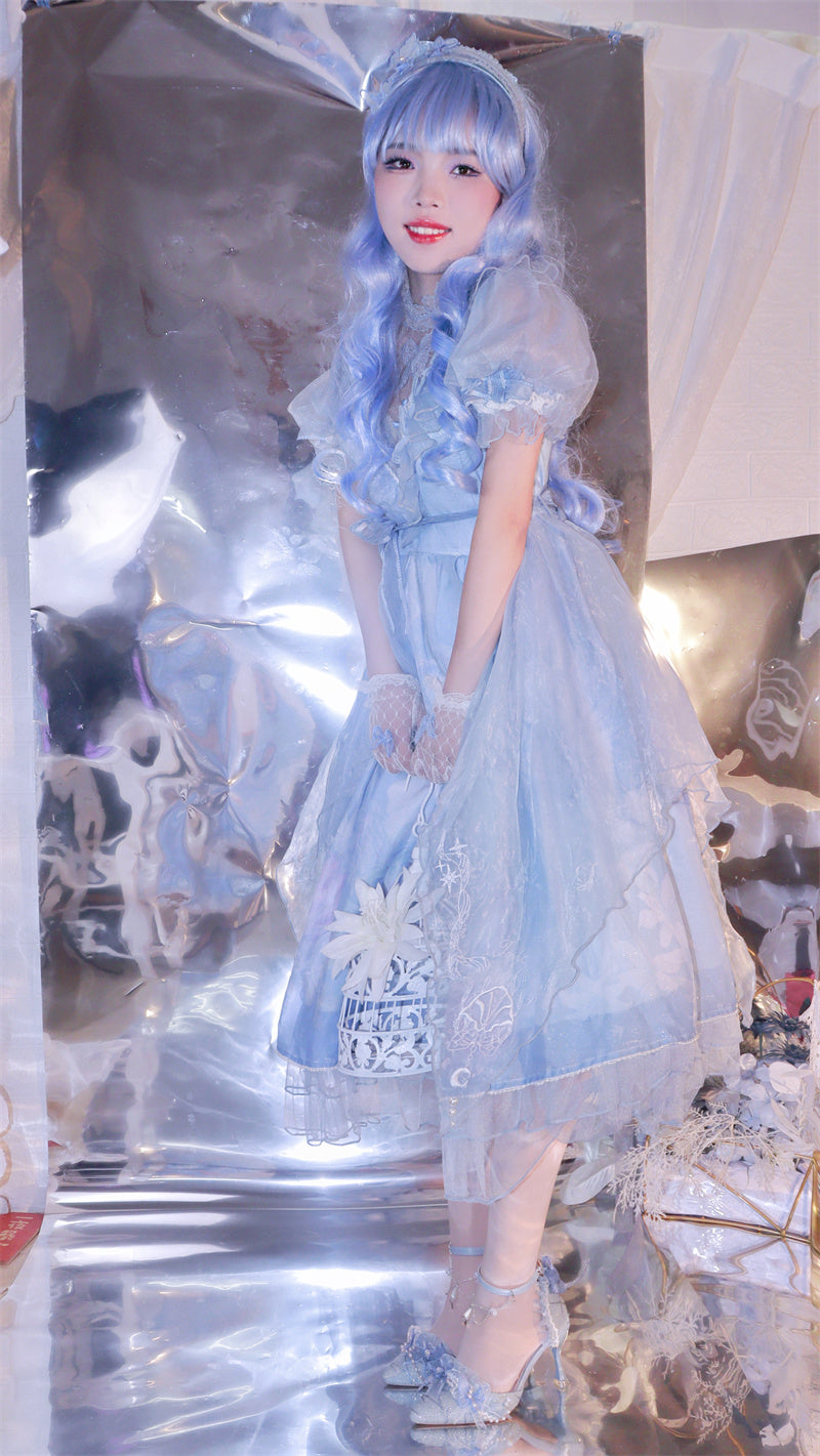 Ximeng Lolita~Deep Sea Hospital~Plus Size Wedding Lolita Bridal Shoes Customized Heels 42696:749720