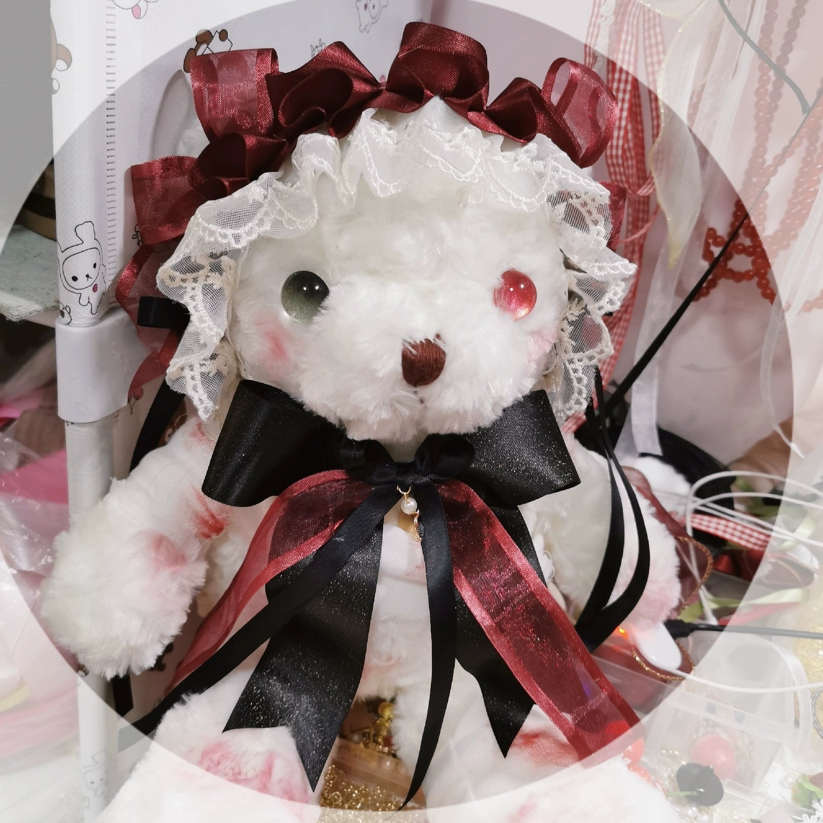 Chestnut Lolita - Gothic Lolita Bag Dark Bloody Bear Bag