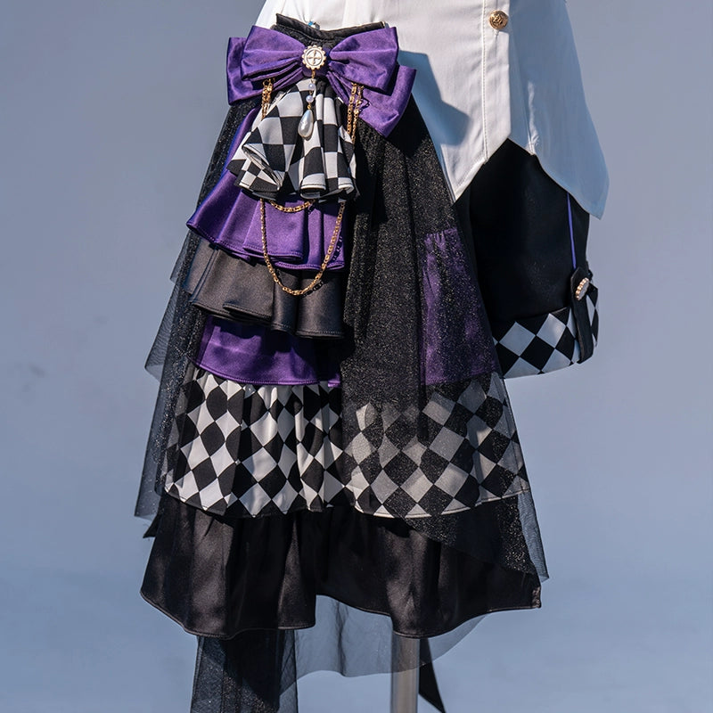 Forest Fluorescent Carps - The Judge's Game - Black Ouji Lolita Shorts & Long Sleeved Shirt (2XL L M S XL) 40548:664574