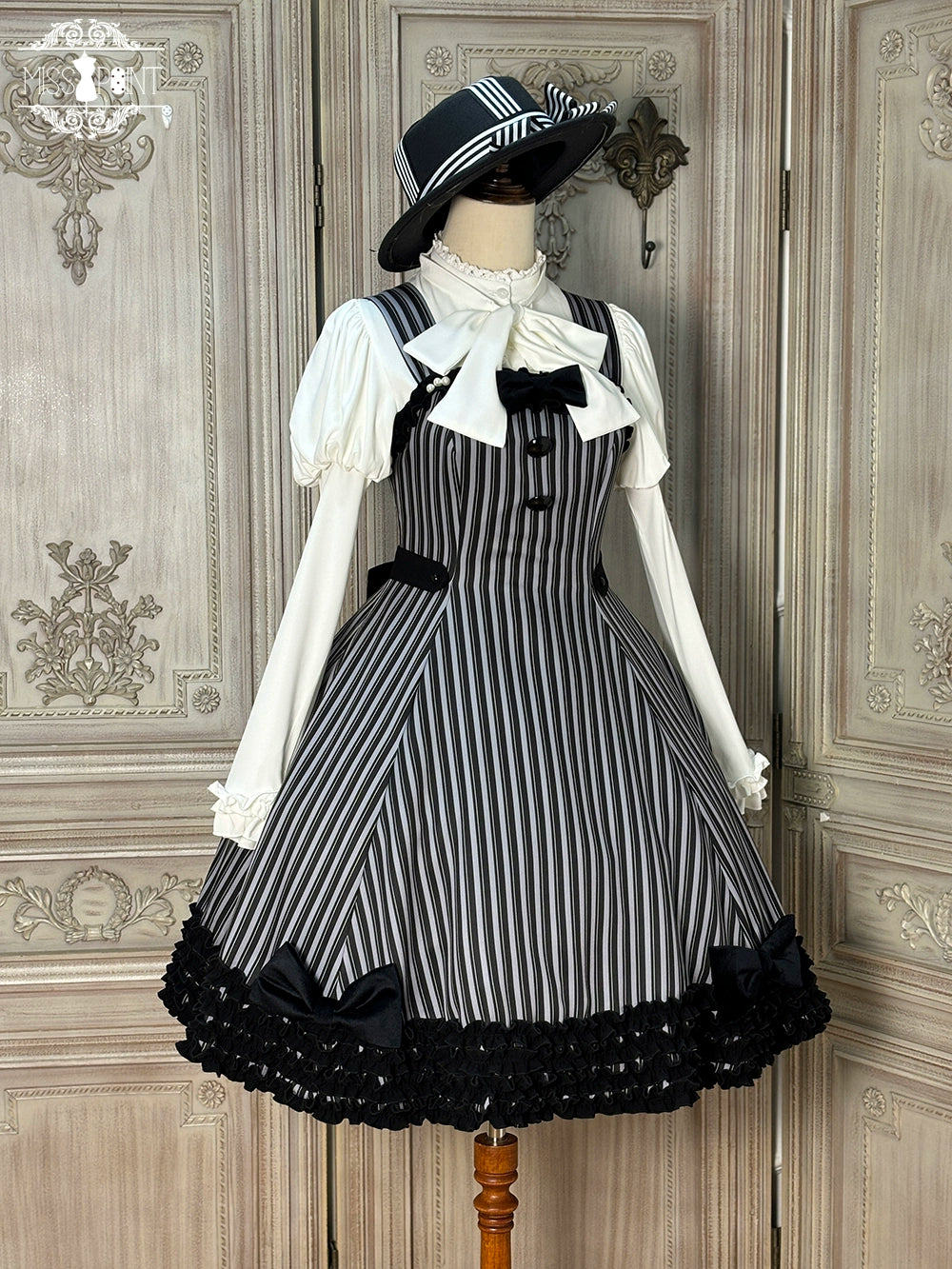 Miss Point - Classic Lolita JSK Customized Stripe Lolita Dress 40842:681082