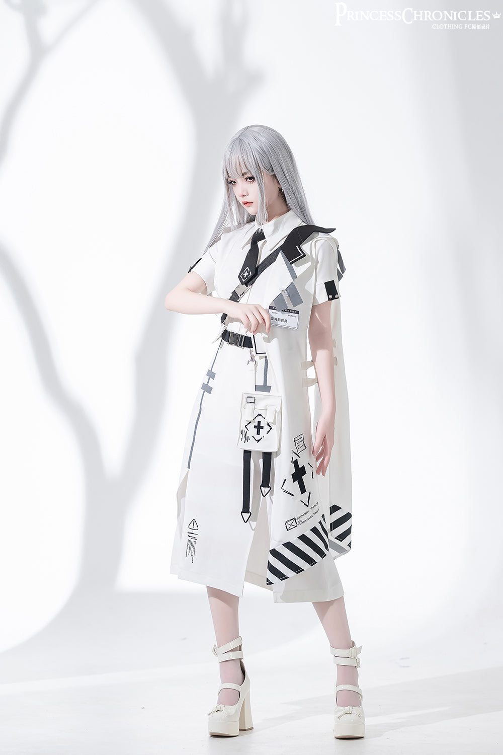 Princess Chronicles - Dry sea and Ashlar - Ouji Lolita White Cloak Set