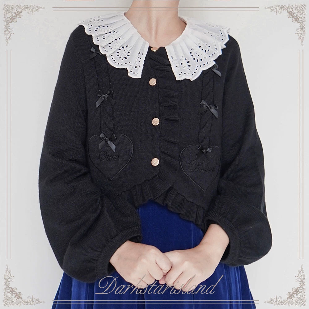 (BFM)Dark Star Island~Sugar Frost~Sweet Lolita Cardigan Knit Embroidered Sweater 34274:449440
