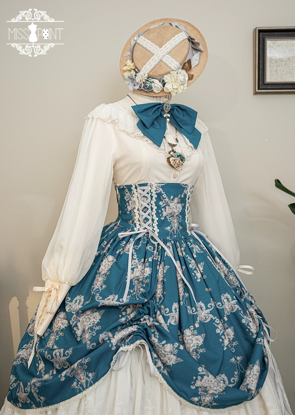 (BFM)Miss Point~Customized Vintage Lolita Skirt Elegant Pullover Fishbone SK 31464:363076