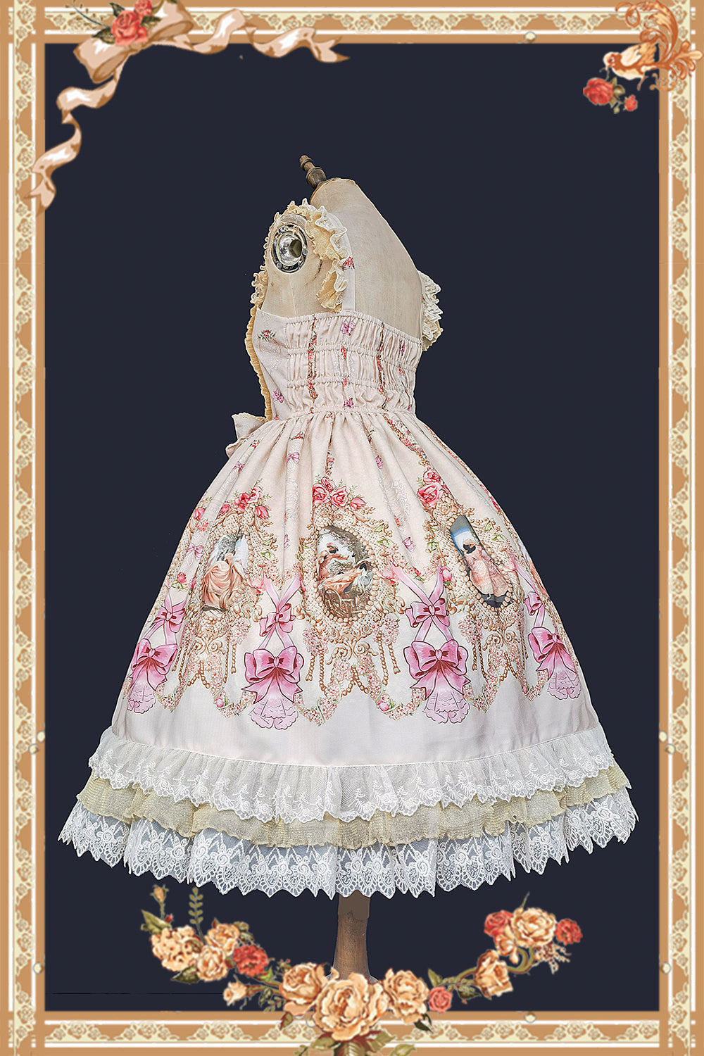 Infanta - Fairytale Town Prom - Printed Tea Party Classic Lolita JSK Suit 42794:754288