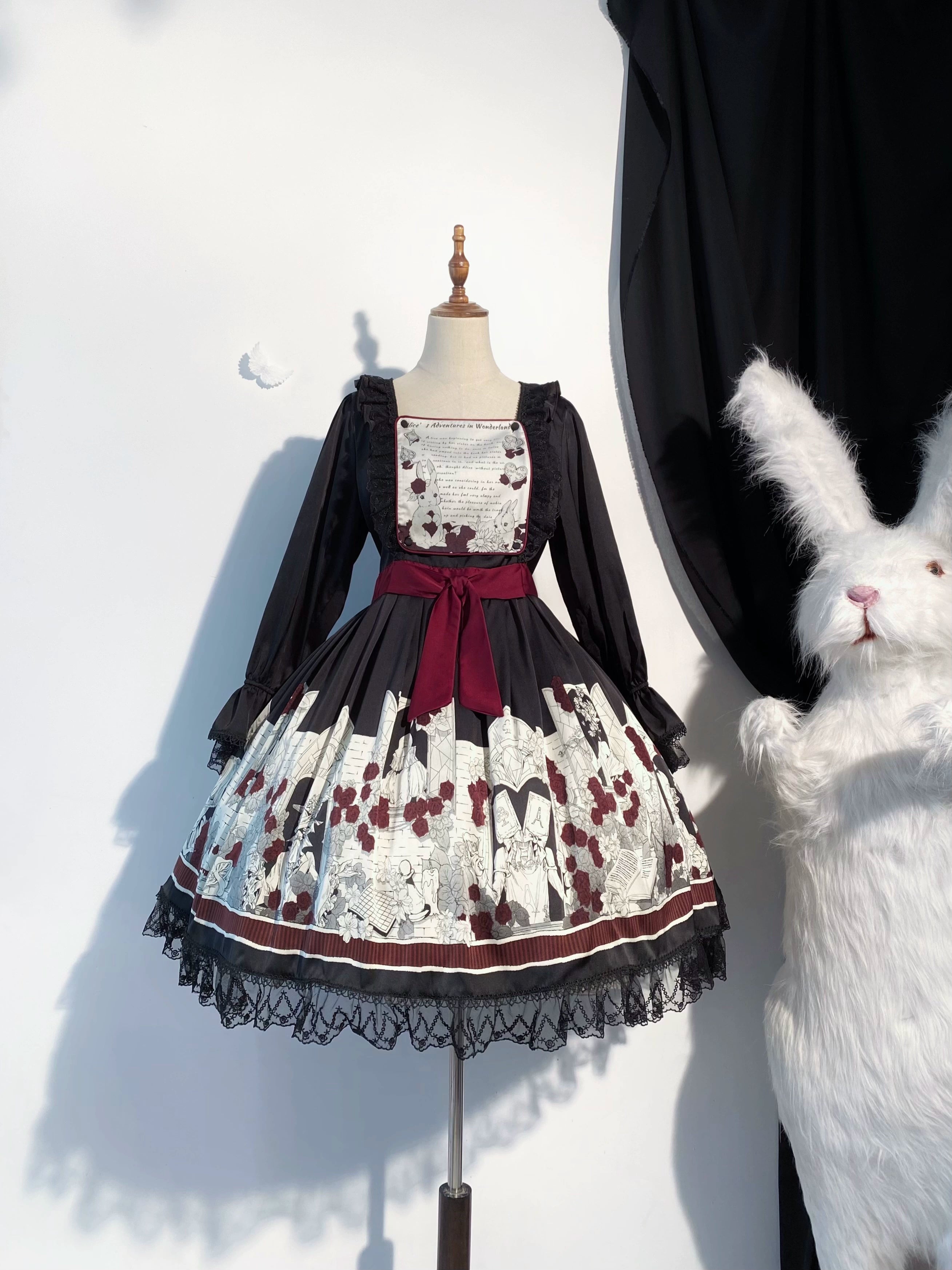 Caged Bird Hotel~Alice~Kawaii Lolita Dress OP Dress Sleepwear 38124:580304