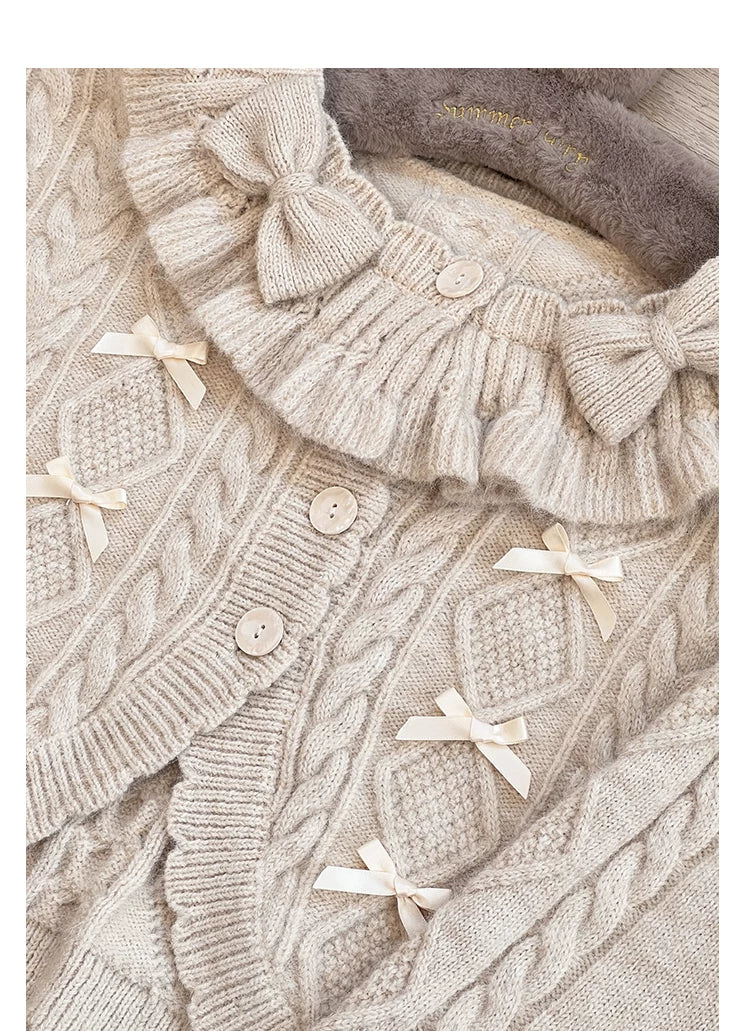 Napoleon Pastry - Sweet Lolita Cardigan, Detachable Bows