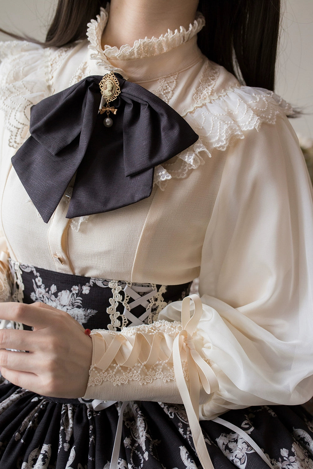 (BFM)Miss Point~Customized Vintage Lolita Skirt Elegant Pullover Fishbone SK 31464:363056