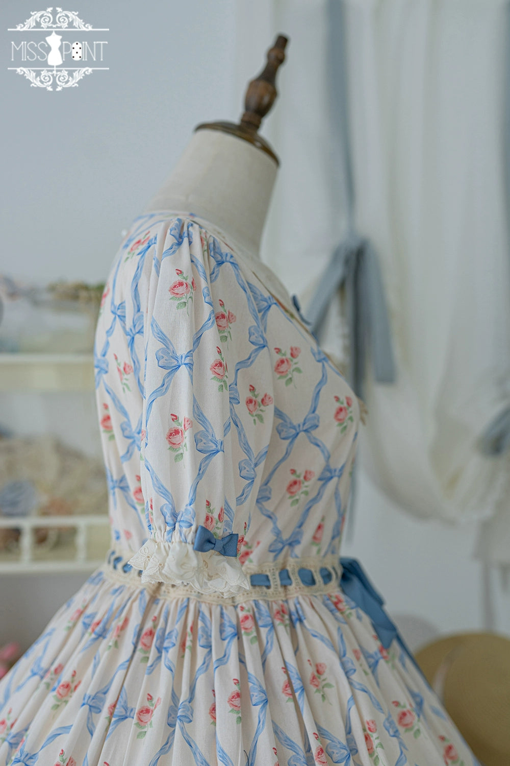 Miss Point~Customized Elegant Lolita OP Dress Cute Daily Girl Short Lolita Dress