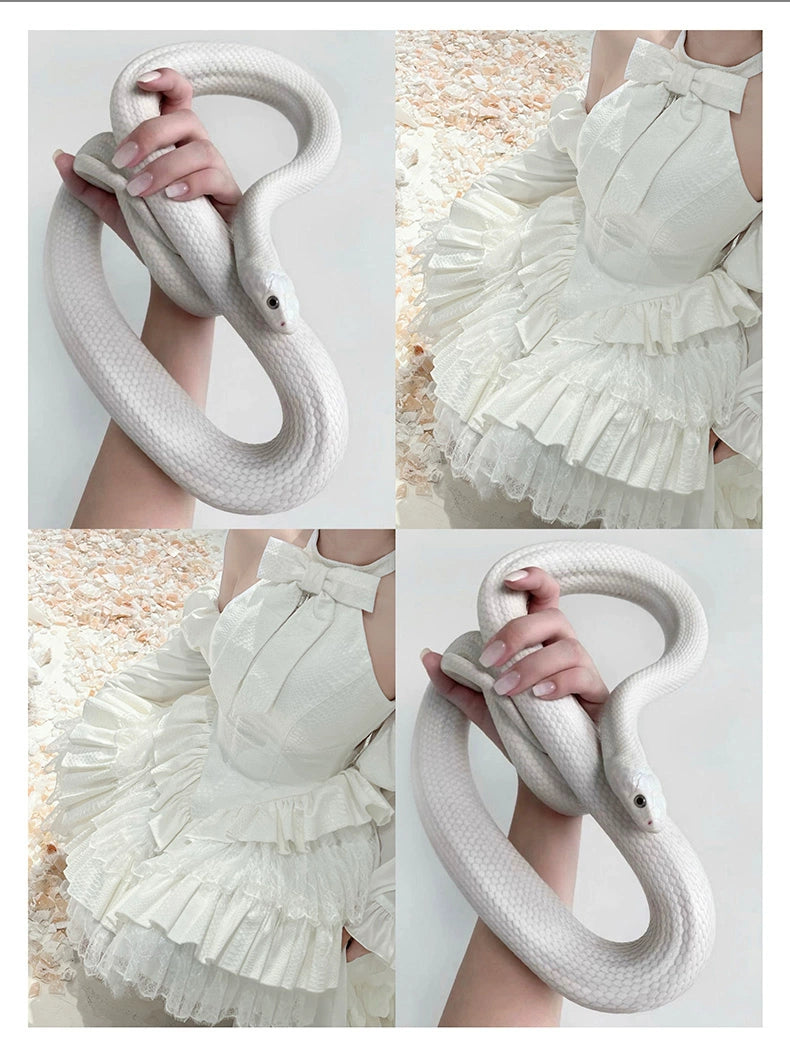 Diamond Honey - Desire Serpent - Gothic Lolita JSK Dress Snake Print Slimming Backless Dress