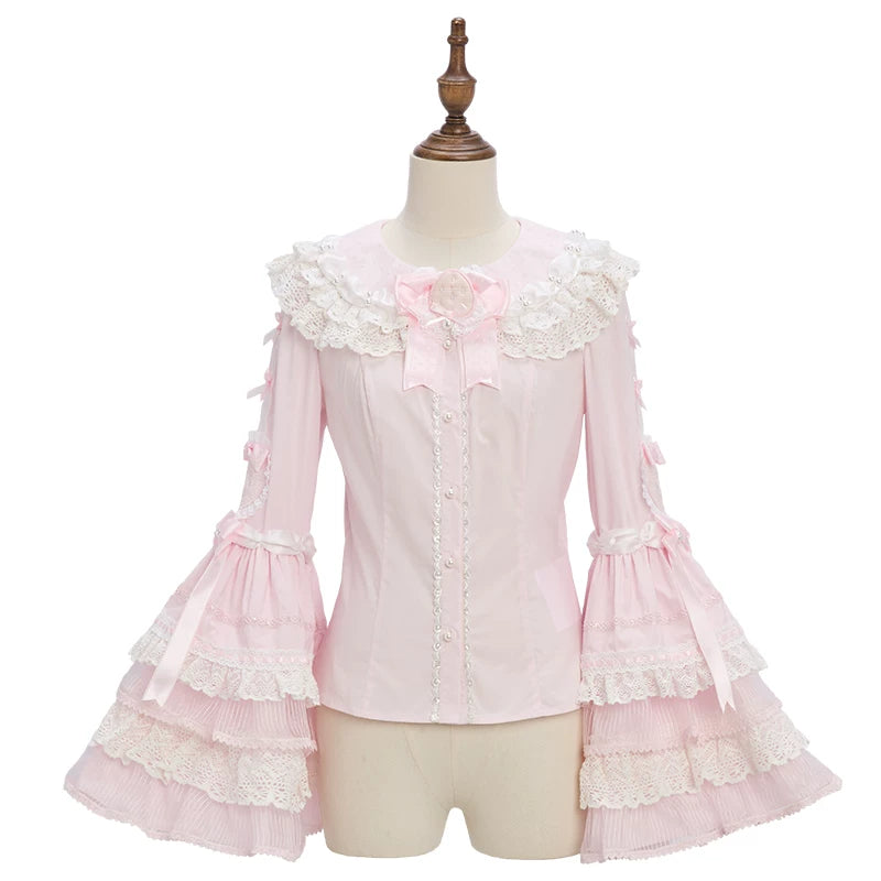 Strawberry Momo Party - Sweet Lolita OP and JSK, Strawberry Print and Cake Embroidery (L M S XL XS) 45548:853170