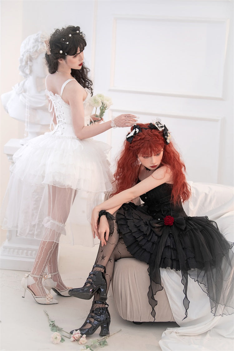 Letters from Unknown Star - Little Rose - Summer Casual Lolita Fashion Dress Sexy JSK