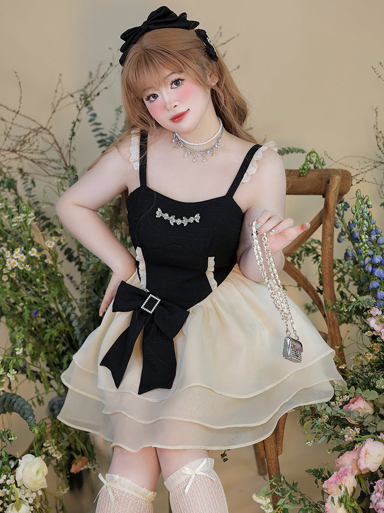 Yingtang~Plus Size Lolita Elegant Puffy Skirt Suit   